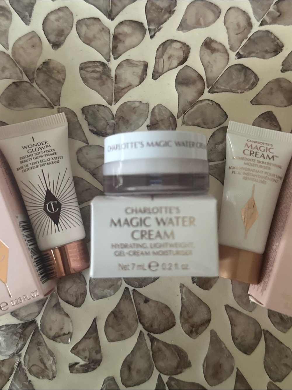 NEW Charlotte Tilbury Mini Glow & Hydration Bundle - Magic Cream, Water Cream